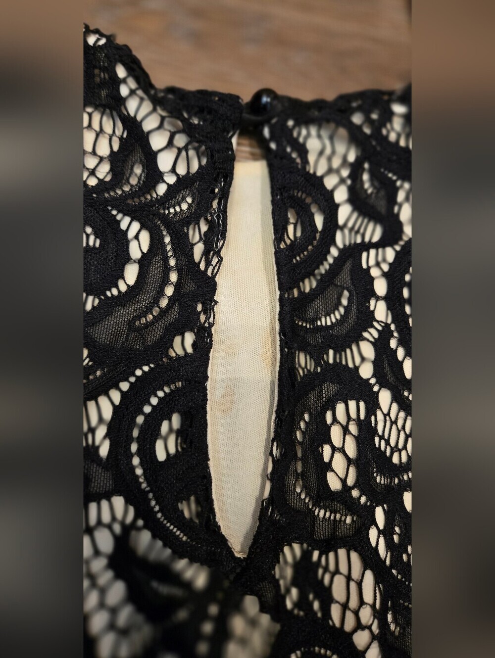 Libian Black & Cream Swirl Lace Skater Dress - Size 1X - Picture 4 of 6